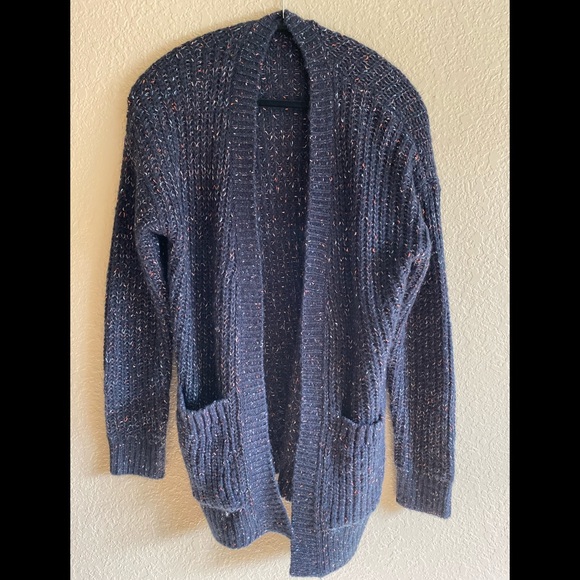 Heartloom Sweaters - Small Heartloom Blue Knit Cardigan Sweater